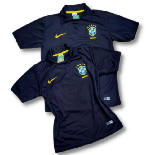 Camisa Brasil Casal Branca Azul Polo Copa 0ficial